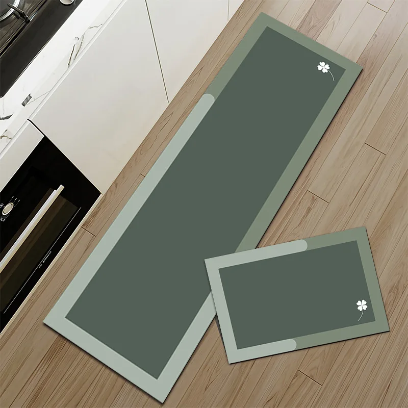 VIKAMA 1 PC Kitchen floor mat, no wash, erasable, absorbent, oil proof,anti slip foot mat, new diatomaceous earth soft floor mat