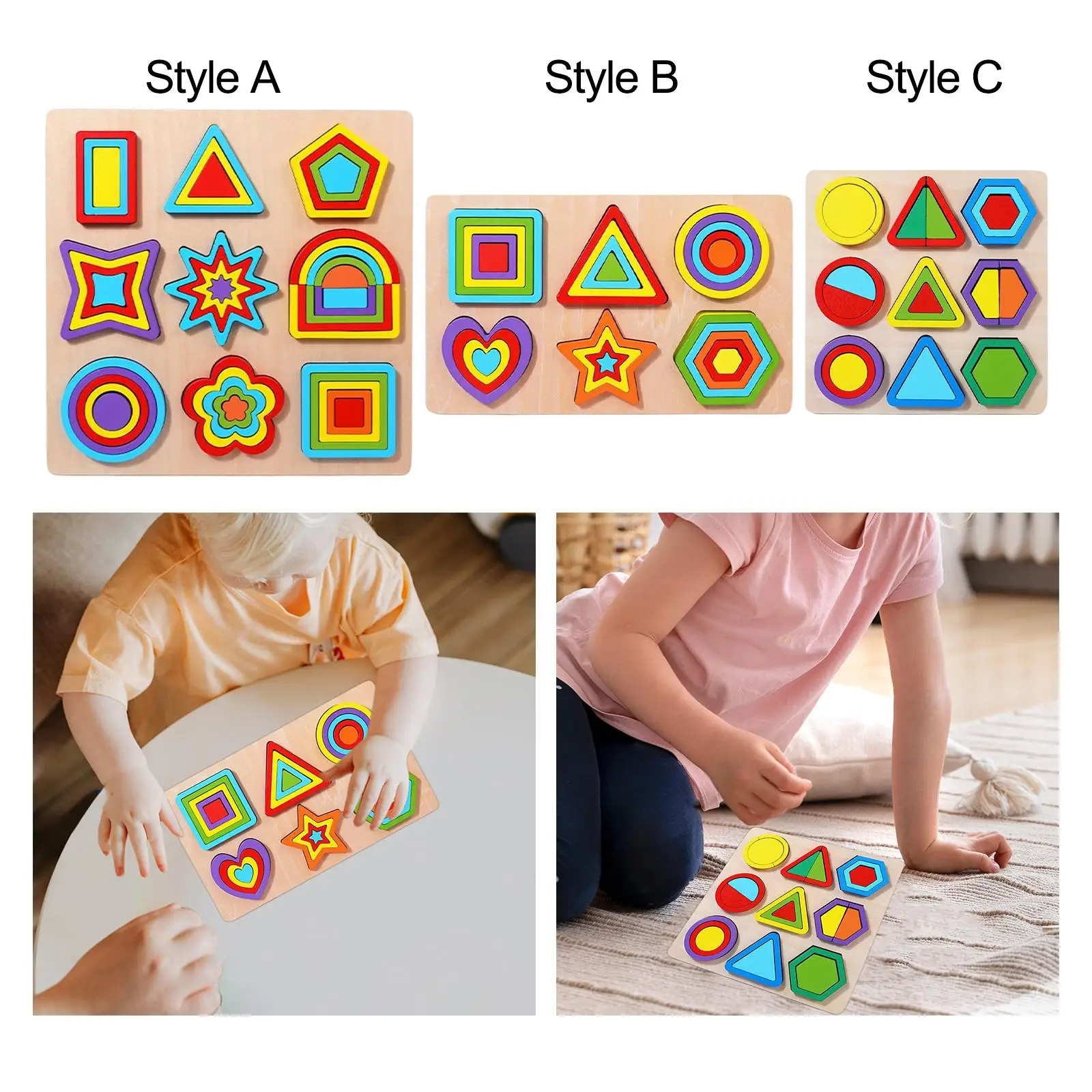 Tablero a juego con forma de Color Montessori, Multicolor, duradero, regalo educativo