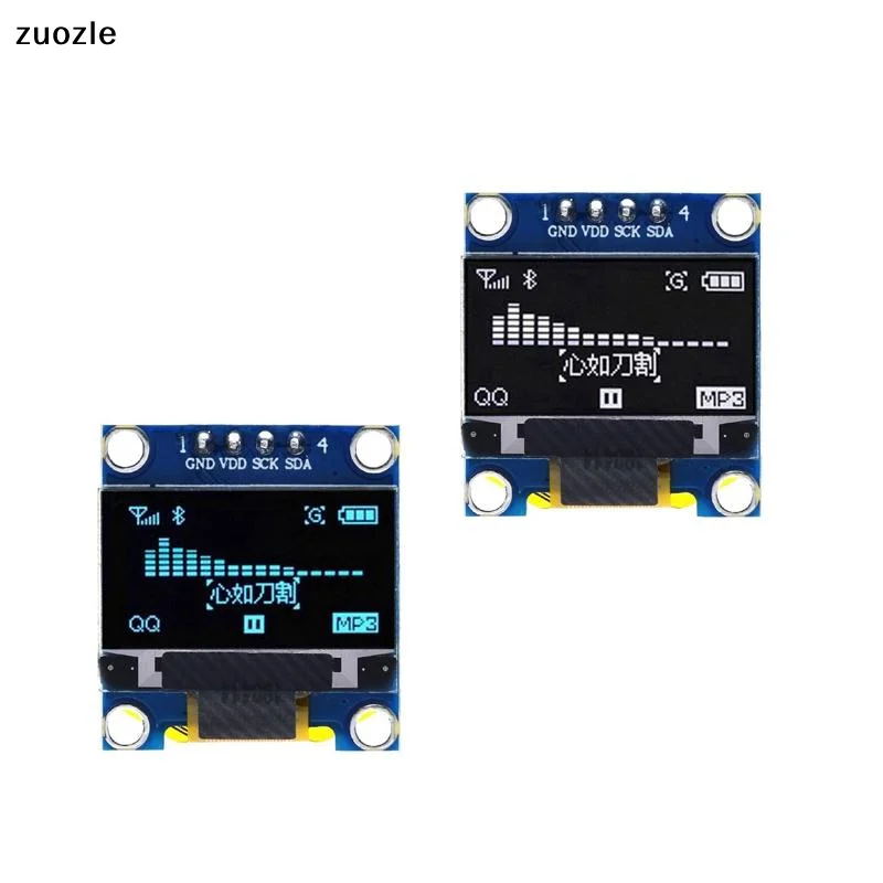 exquisite1Pc DIYUSER 0.96 Inch SSD1306 OLED Display 128x64 IIC I2C Serial LCD Screen With White Blue Yellow Colors