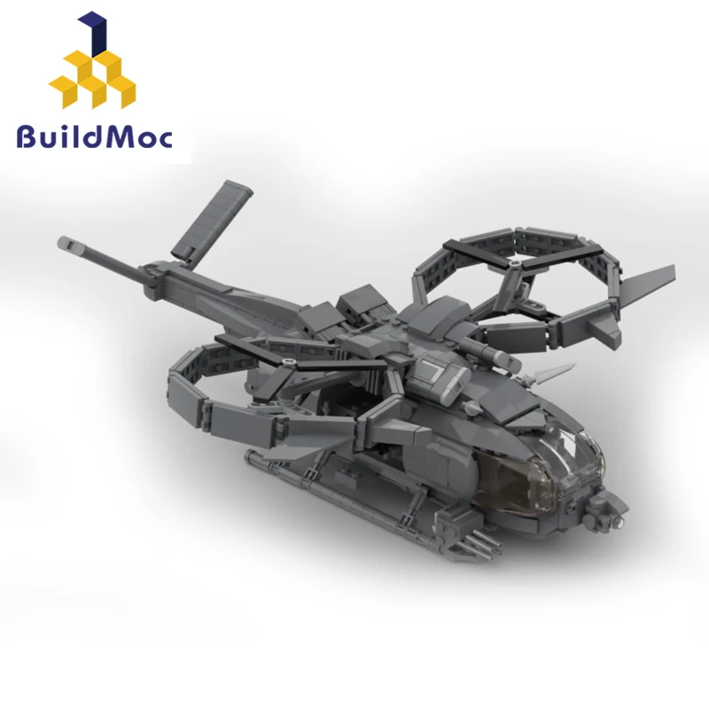 

MOC RDA Helicopter Aerospatiale Plane Fighter Building Block Set SA-2 Samson Aircraft Transport Airplane Brick Toy Children Gift