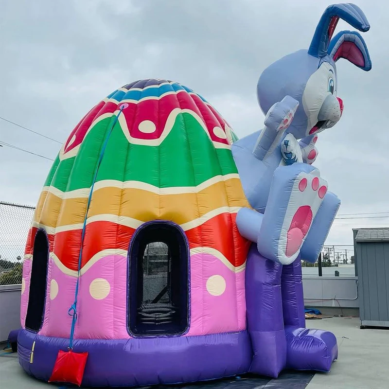 

Kids Inflatable Bounce Jumping Trampoline Giant Large Size Inflatable Trampoline Rabbit Inflatable House