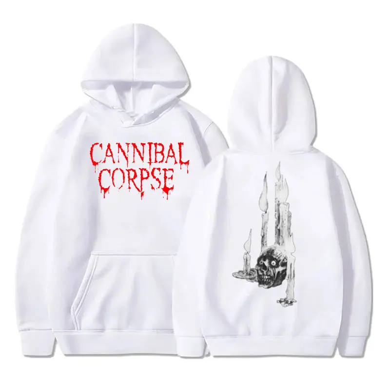 Boy Girls Brutal Death Metal CANNIBAL CORPSE Print Hoodie Sweatshirt Band Name Logo Hipster Pullover Unisex CANNIBAL CORPSE H