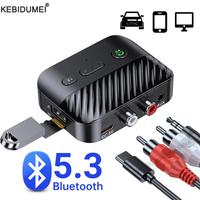 Bluetooth 5.3 Receiver Transmitter TF U Disk 3.5MM Jack RCA Wireless Handsfree Music Stereo Audio Adapter For TV Car Speaker