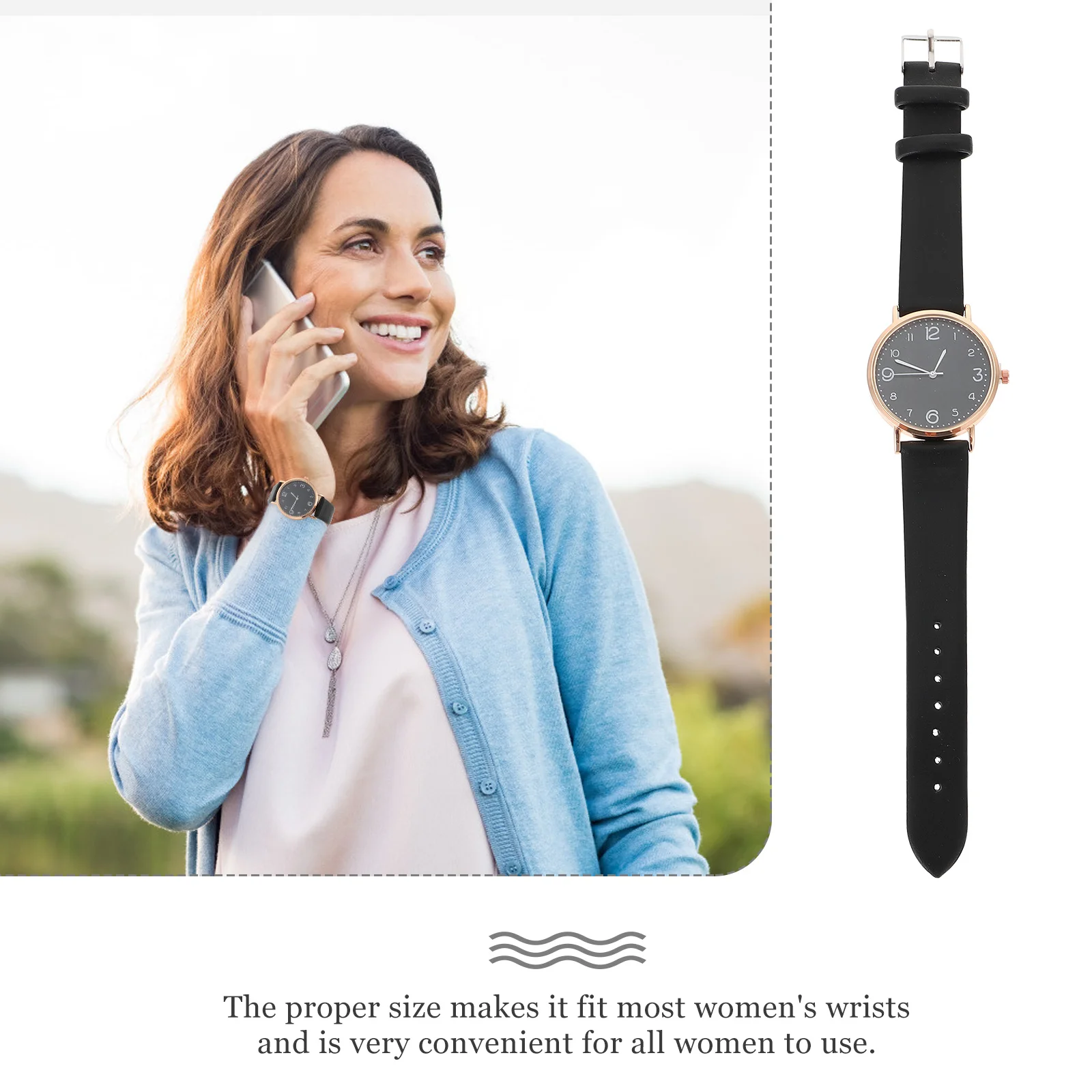 

1Pcs Women Digital Wristwatch Simple Belt Adjustable Casual Fashion Watch Women Wristwatch Female Watch