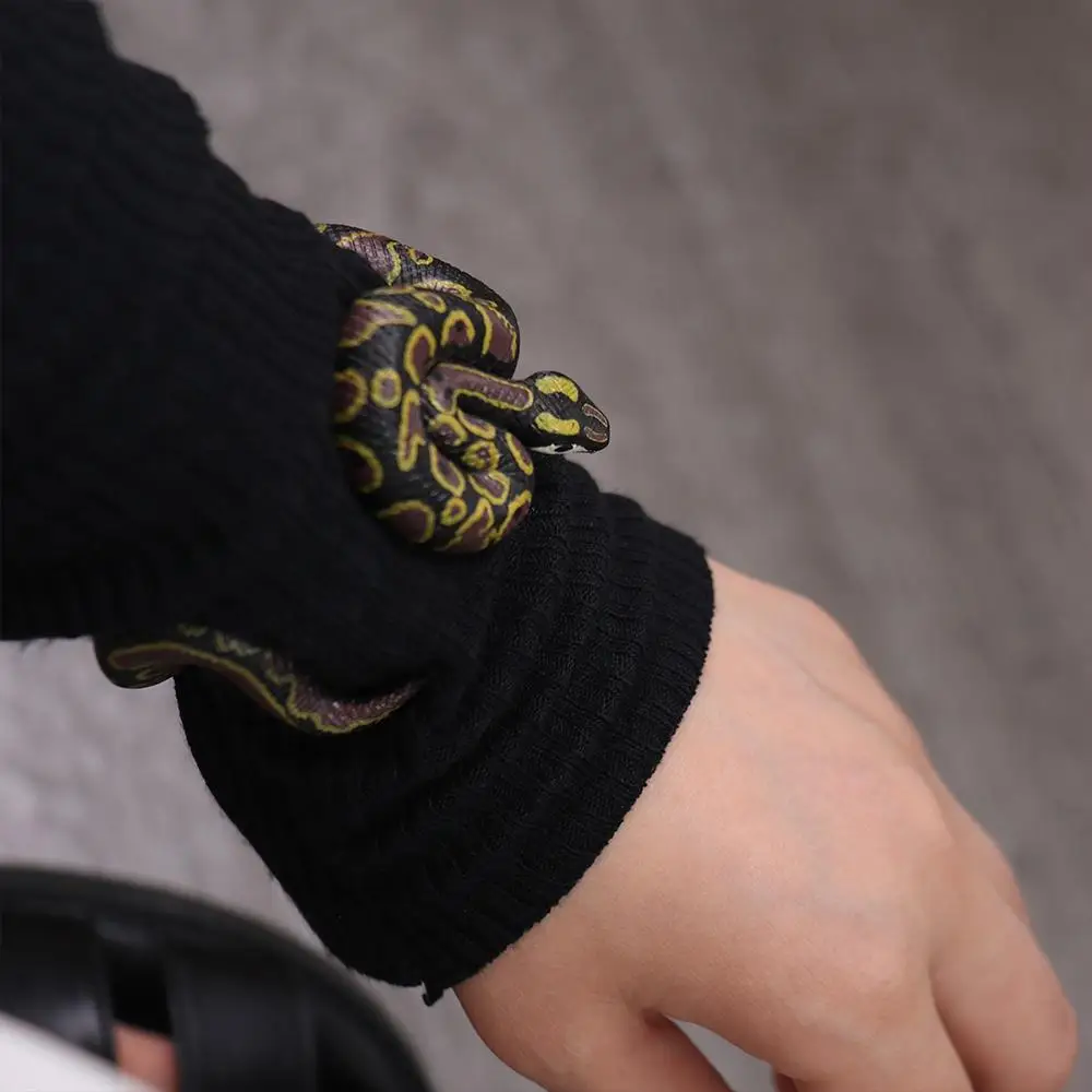 Simulation Snake Python Animal Model Gift For Friends Snake Tricky Toys Snake Bracelet Animal Bangles Simulation Animal Model