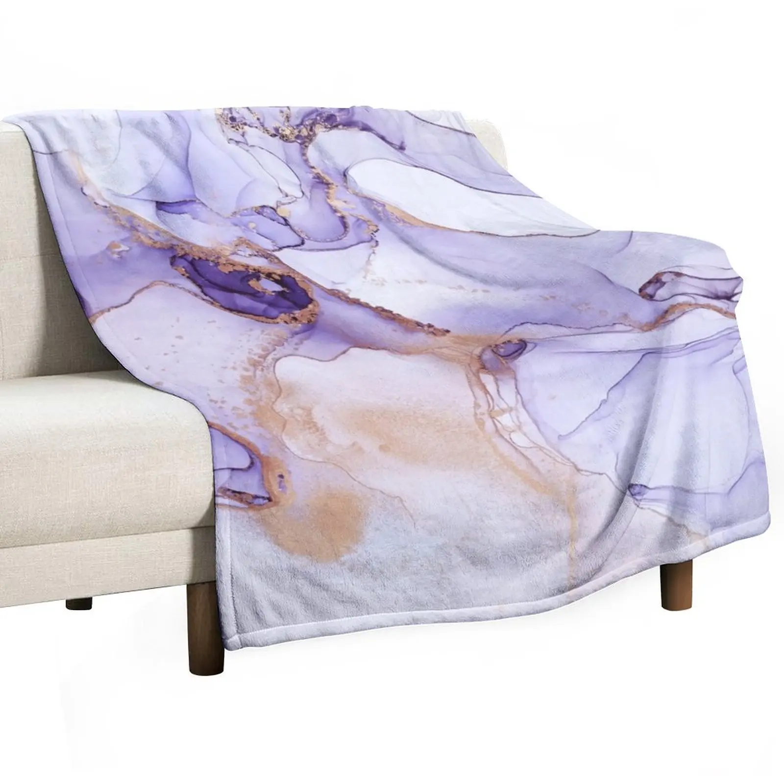 

Indigo gemstone Throw Blanket Soft Big Loose Hairy Blankets