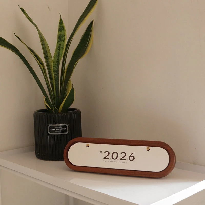 

High End Horse Shaped Decorative Wooden Desk Calendar, Monthly Desktop Decoration Desk Calendar for Home and Office Use