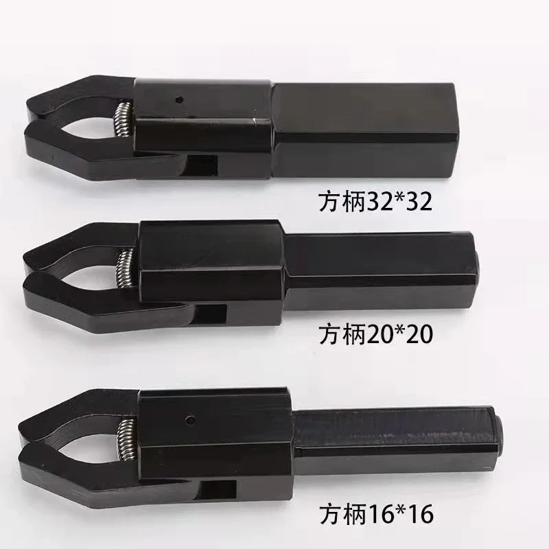 1PC Lathe Bar Puller CNC Automatic Lathe Feeder Pull Clip Round Square Handle 16-32mm For CNC Lathe Machine Service