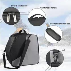 Ski Bag Winter Snow Ski Boot Bag Oxford Cloth Shoulder Cross Bag Ski Goggles Hats Gloves Boots Utensils Storage Bag for Outdoor