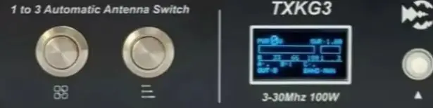 TXKG3 Antenna Switcher - Three-Antenna Automatic Antenna Switch, 3MHz-30MHz M-Type Interface Real-Time Power Display