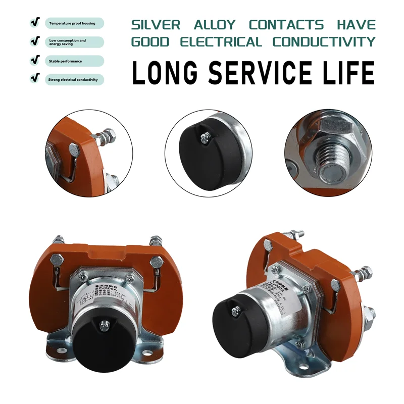 

AB16-300A/24V DC Contactor Double Coil Contact SZJ300A For Electric Vehicle Forklift Electric Control Systems