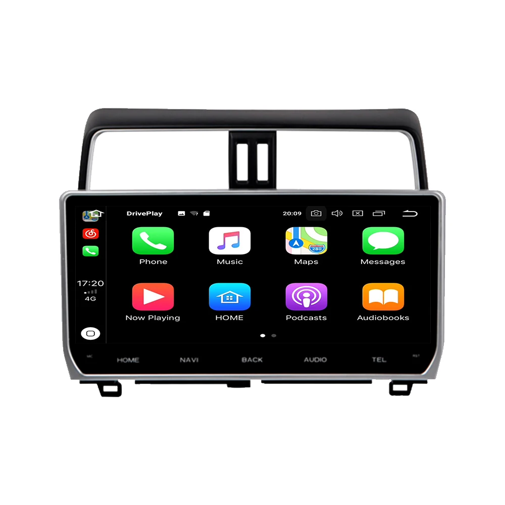 12,3 "2 Din Android Für Toyota Land Cruiser Prado 150 2018-2023 Auto Radio Multimedia DVD Player navigation GPS Carplay Kopf Einheit