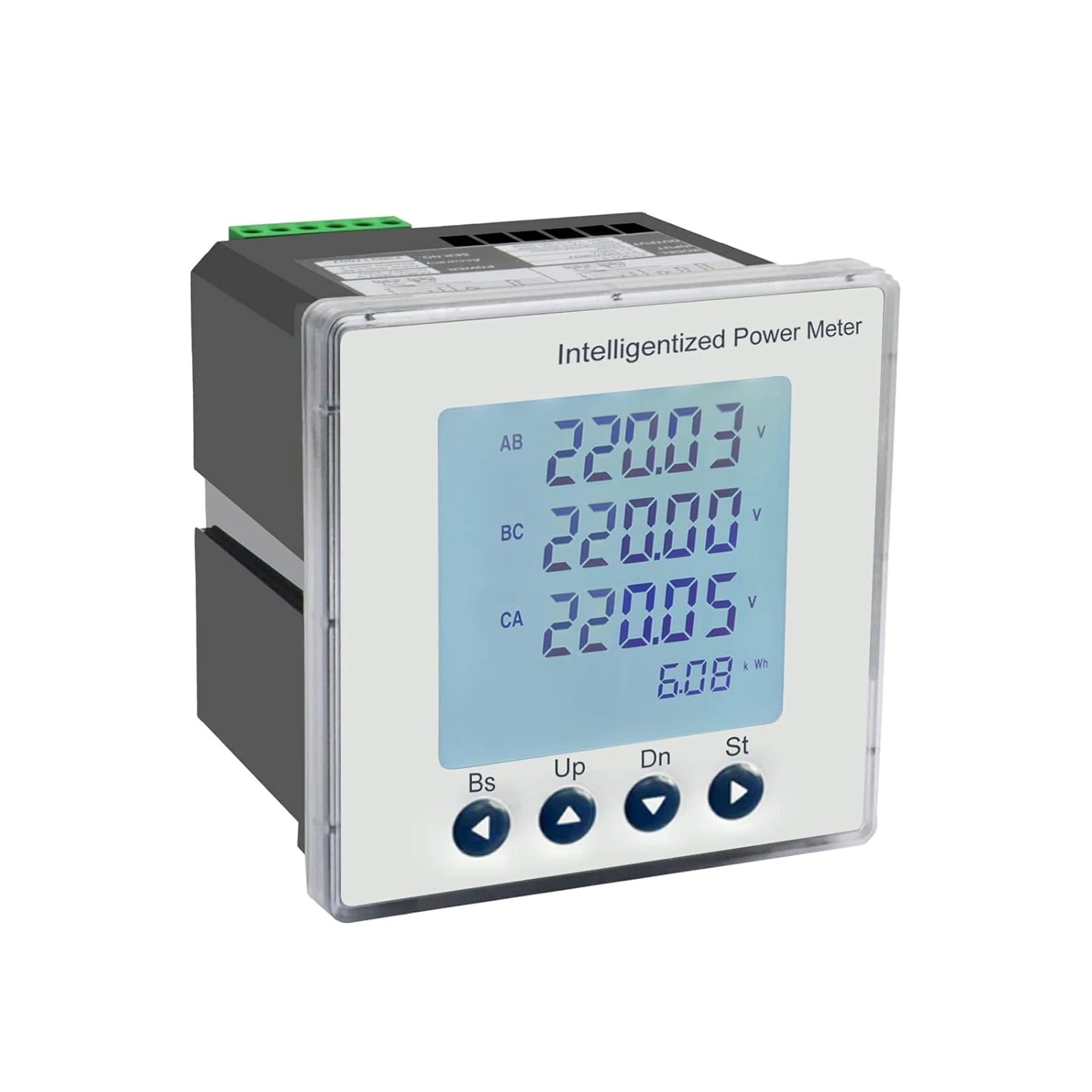 

YADA 3 Phase High-Accuracy Power Meter, Industrial MODBUS RS485 Energy Analyzer, Voltage Current Monitoring Device, LCD Display
