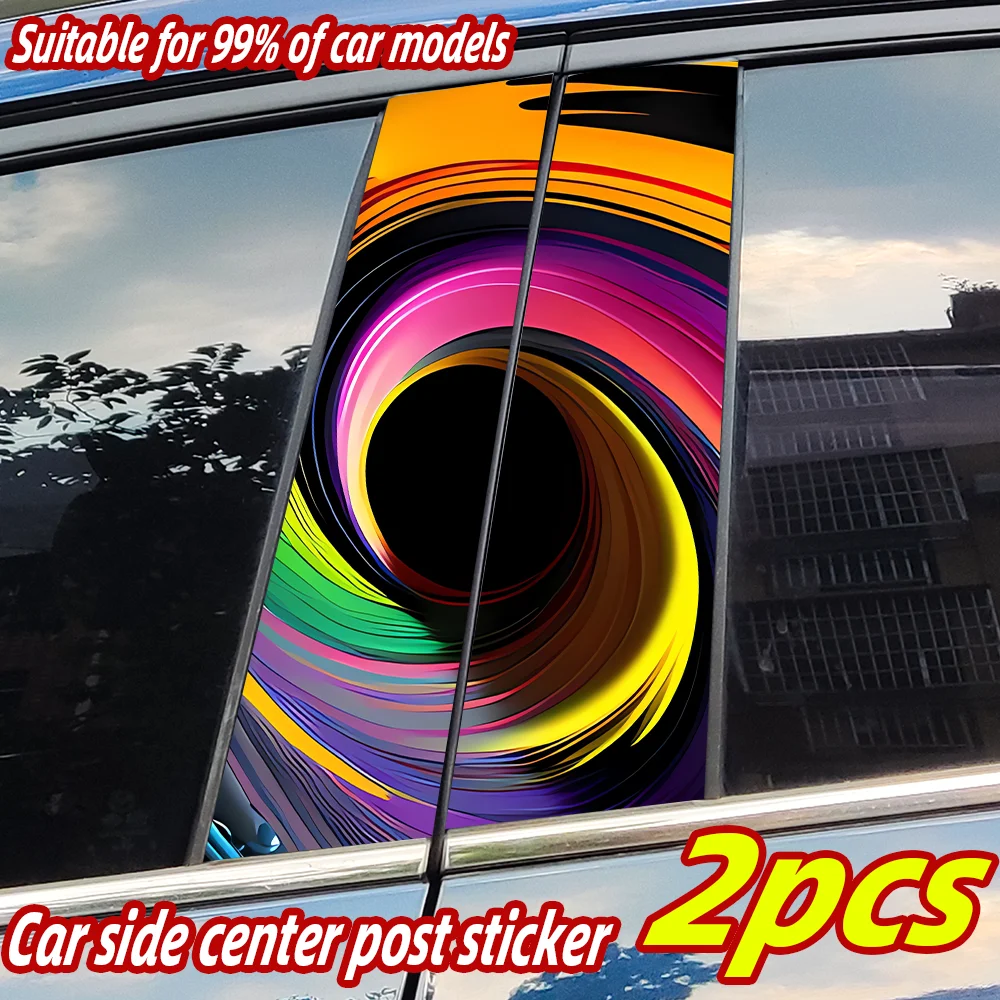

Vortex Abyss Car Stickers Auto B-pillar Car Center Column Decor Cover Scratches Waterproof Sunscreen Vinyl Decals Accessories