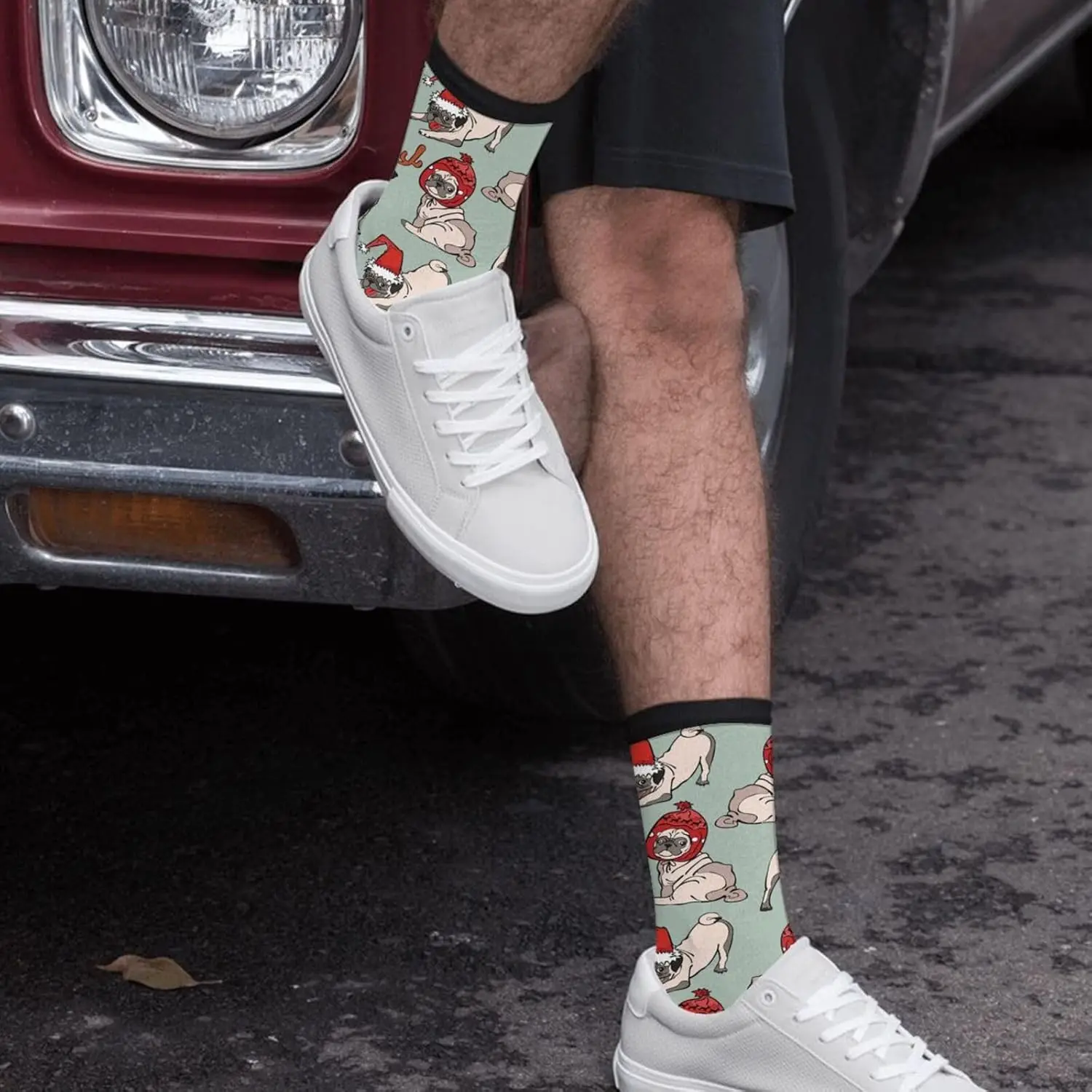 للجنسين الكبار الجدة طاقم الجوارب الهدايا عارضة مضحك مجنون اللباس الجوارب للنساء الرجال للجنسين نمط مطبوعة مضحك طاقم جورب #5