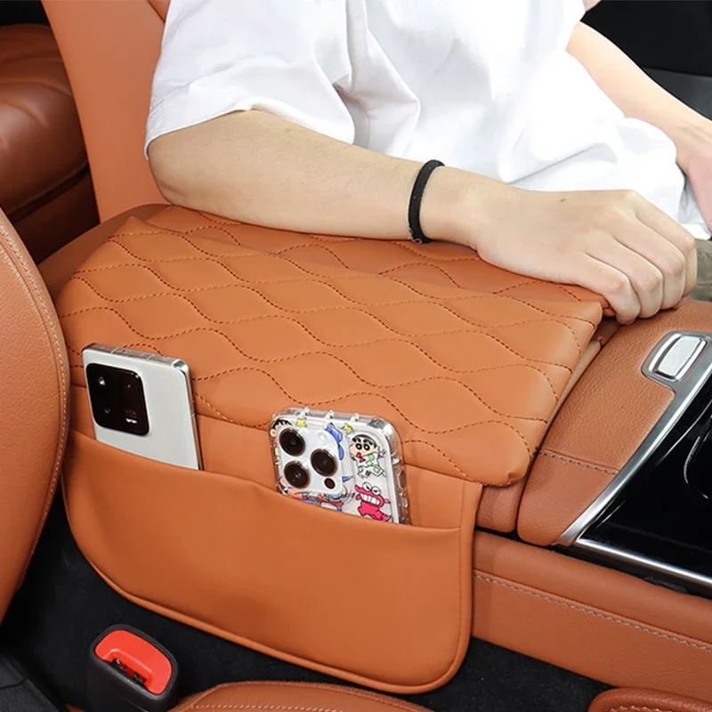 For Mercedes Benz S Maybach Class W223 S350 S450 S500 Center Console Armrest Box Cover Pad  Leather Anti-Scratch Armrest Cushion