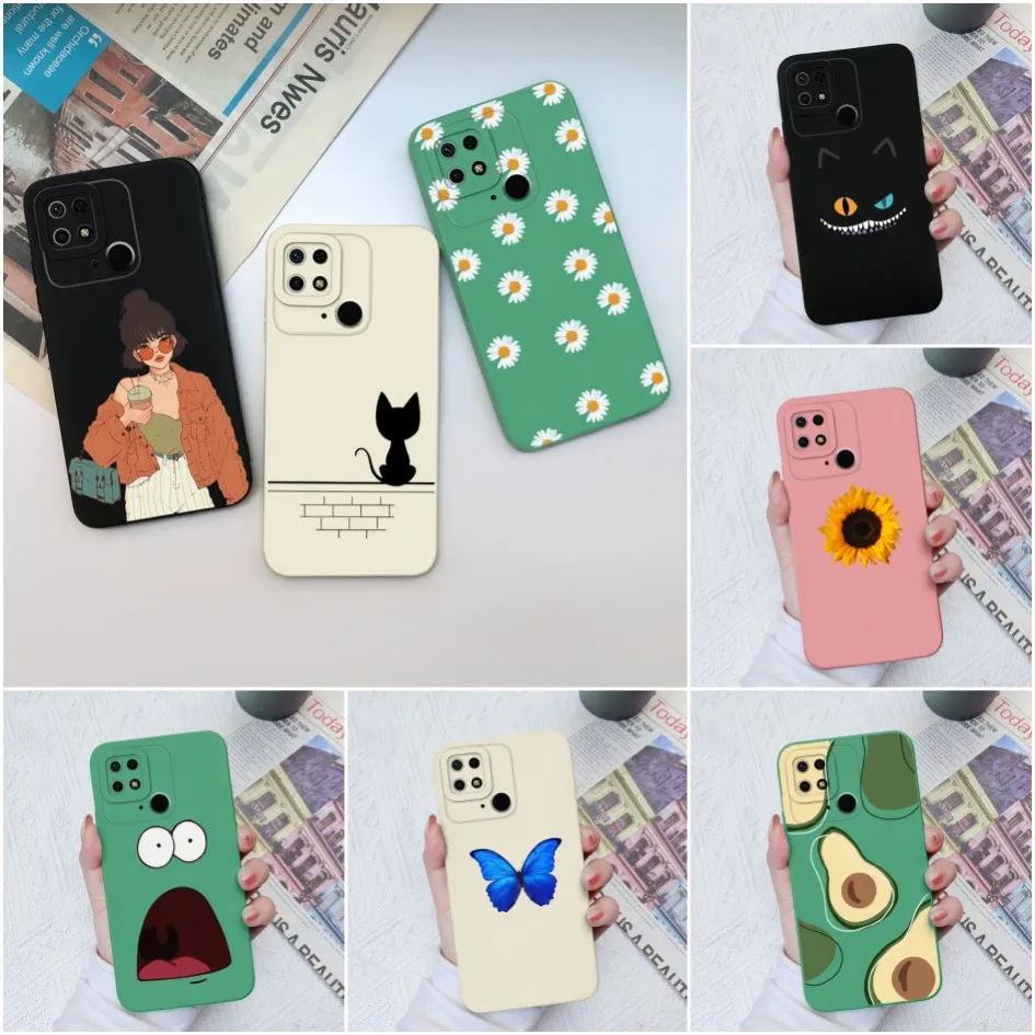 For Xiaomi Redmi 10C 10 Power 10Power Case Fashion Avocado Shockproof  Silicone Soft TPU Phone Cover For Redmi 10 C Fundas Coque