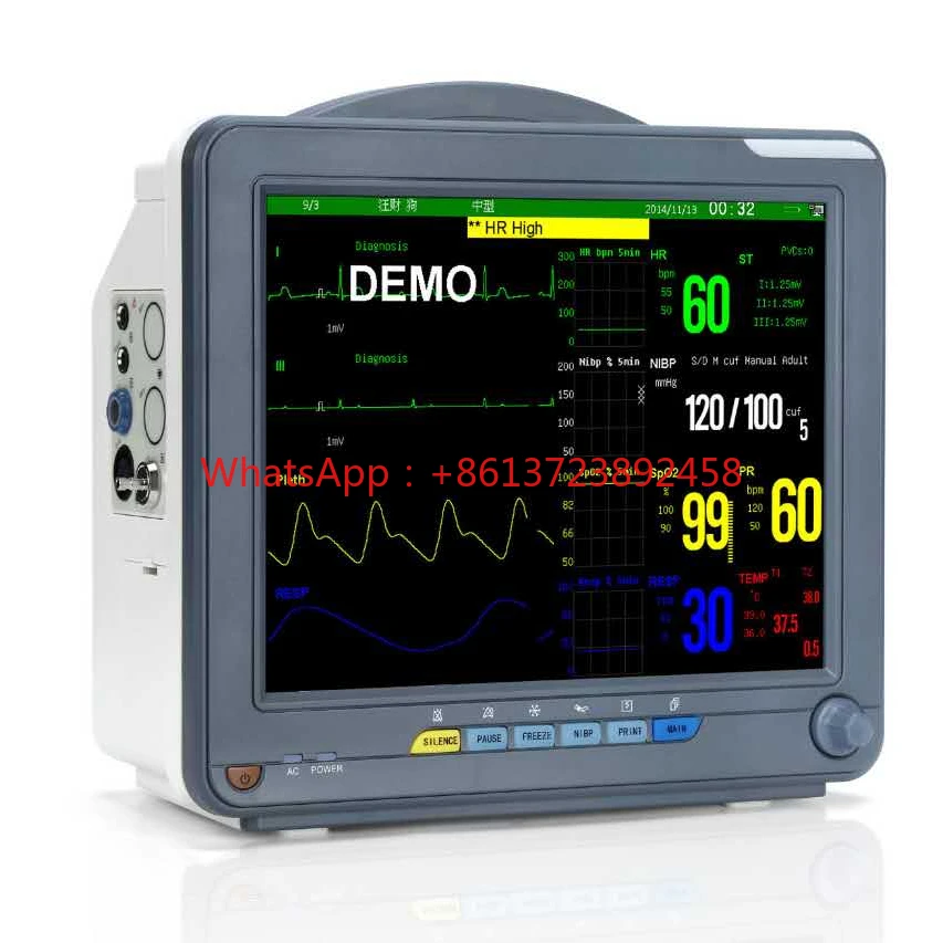 

Professional Medical Multi-display Patient model AMPM12E for Adult/Neonate/ Pediatric 8-channel waveform on one screen