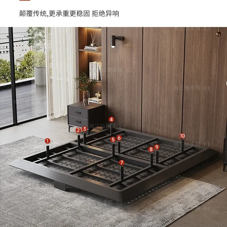 سرير غرفة نوم إطار سرير إيطالي بسيط 2025 راقي جديد #5