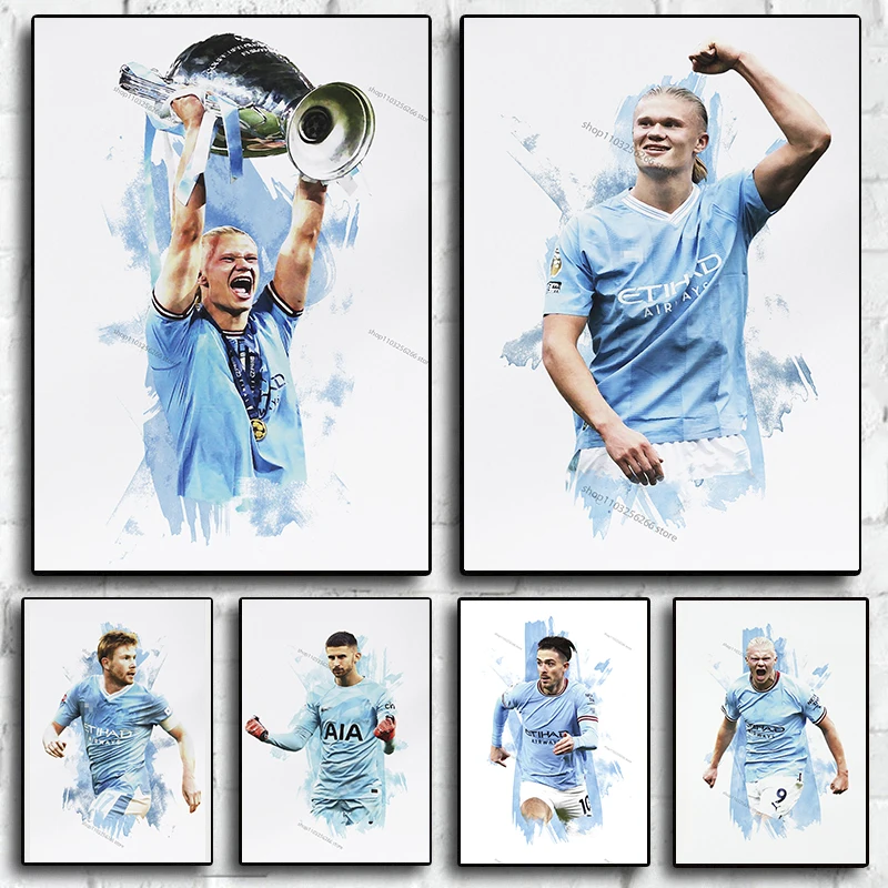 Modern Famous Footballer Posters Hd Prints Canvas Paintings Wall Art Picture Living Room Children's Bedroom Decor Birthday Gifts