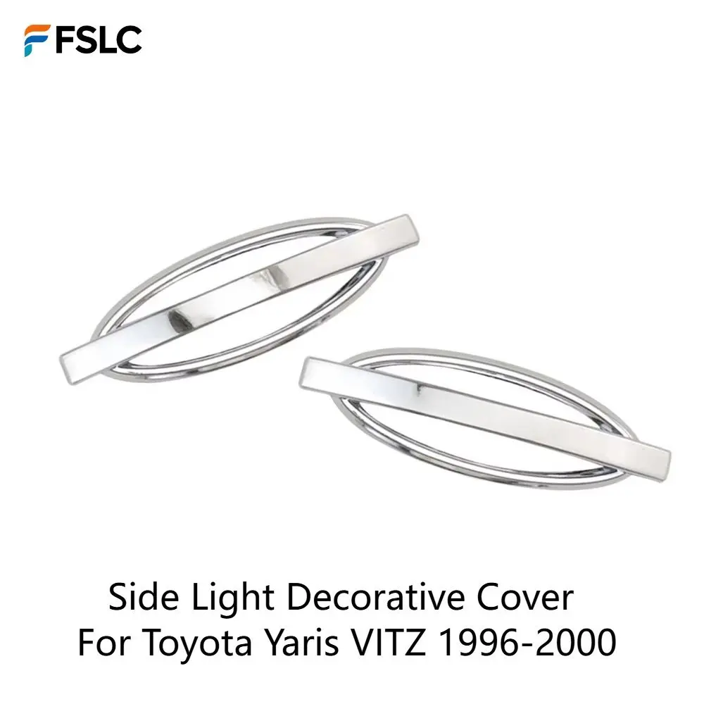 Retro Exterior Side Light Cover Trim for Toyota Yaris Vitz 1996-2000 Styling Modification Accessories Classic Turn Signal Bezel