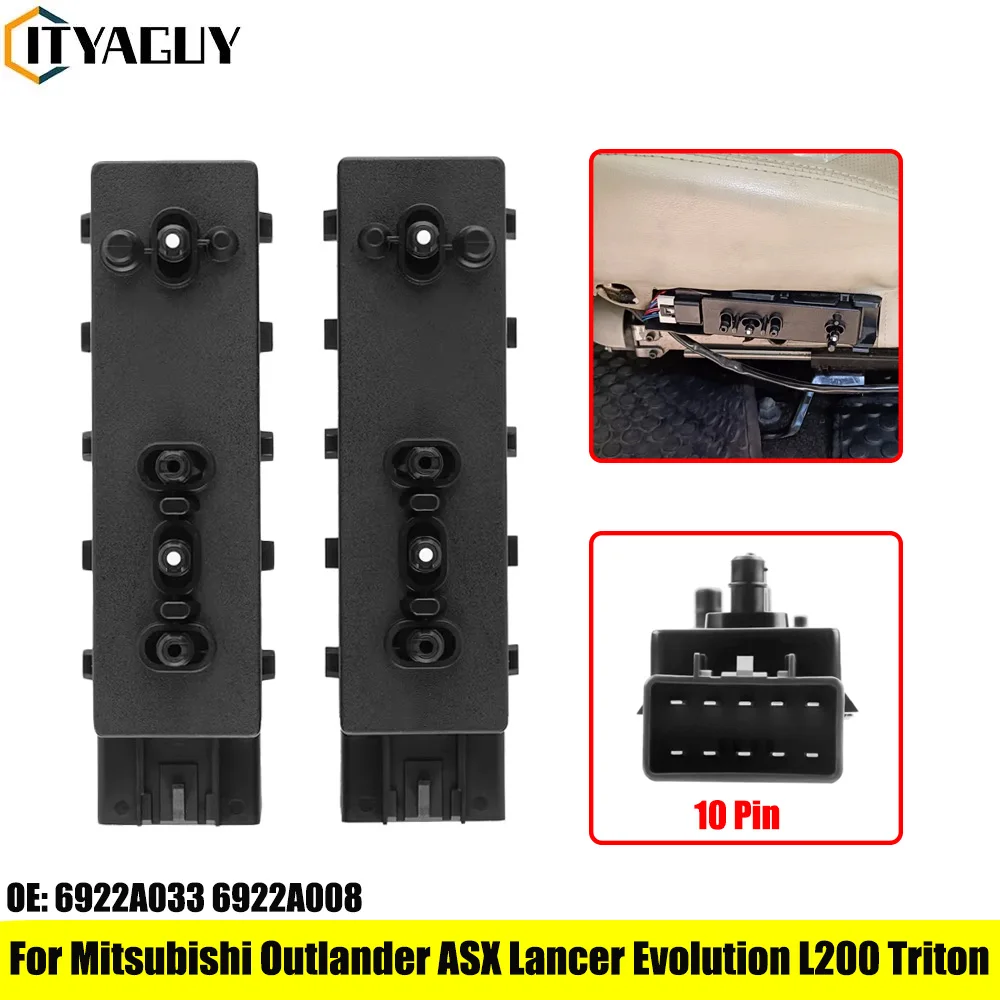 Interruptor de Ajuste de Assento Elétrico Dianteiro Esquerdo/Direito para Carro Mitsubishi Outlander ASX Lancer Evolution L200 Triton 6922A008 6922A033