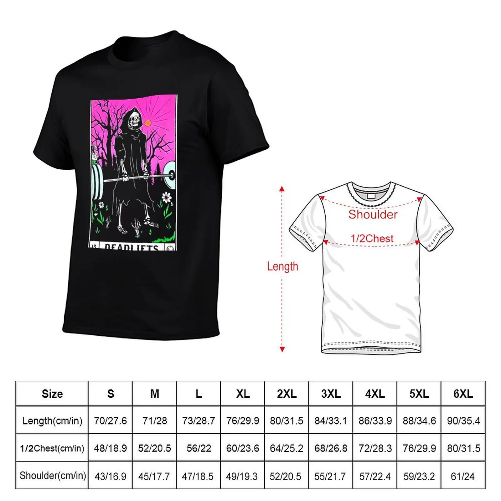 Tarot Card Funny Gym Deadlifts Workout Occult Reading Reader T-Shirt basketball graphic tees t shirt men 100℅ cotton