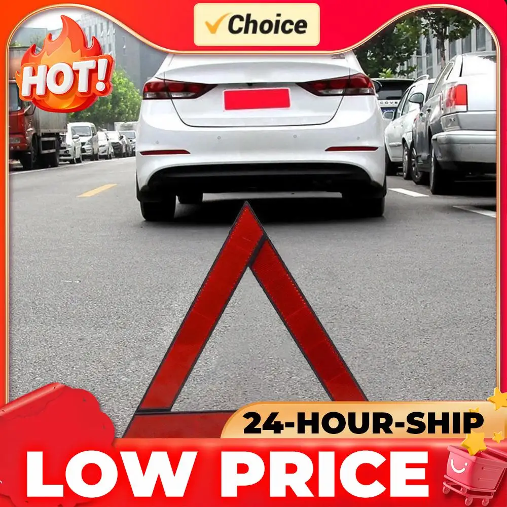 

Car Emergency Breakdown Safety Warning Tripod Foldable Night Road Safety Warning Tripod Car Emergency Breakdown Warning Triangle