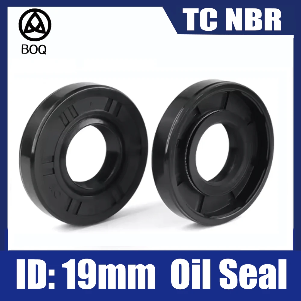 TC NBR Inner diameter 19mm Shaft Rubber Rotary Oil Seal Double Lip for Motor Pump Machinery Nitrile Rubber Shaft Sealing Gasket