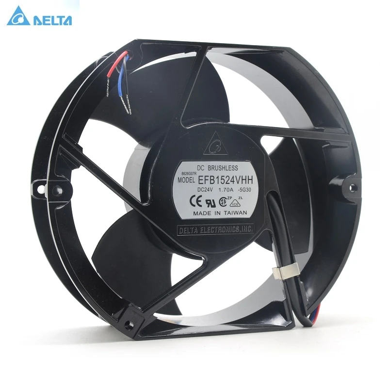 

for delta EFB1524VHH DC24V 1.7A 172*150*51MM 17250 17cm high speed axial cooling fan