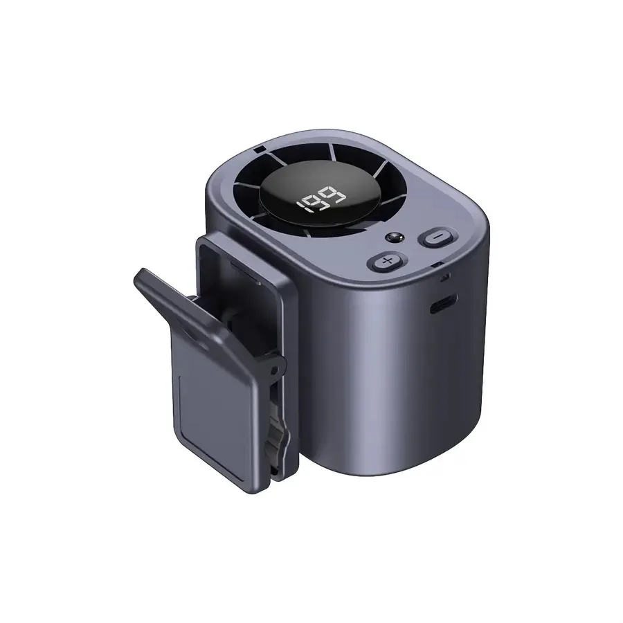 

USB- Portable Clip-On Fan Suitable for Fans, USB Rechargeable Mini Cooling Fan with 199 Speed Settings, 360° Rotatable, Ultra-Q