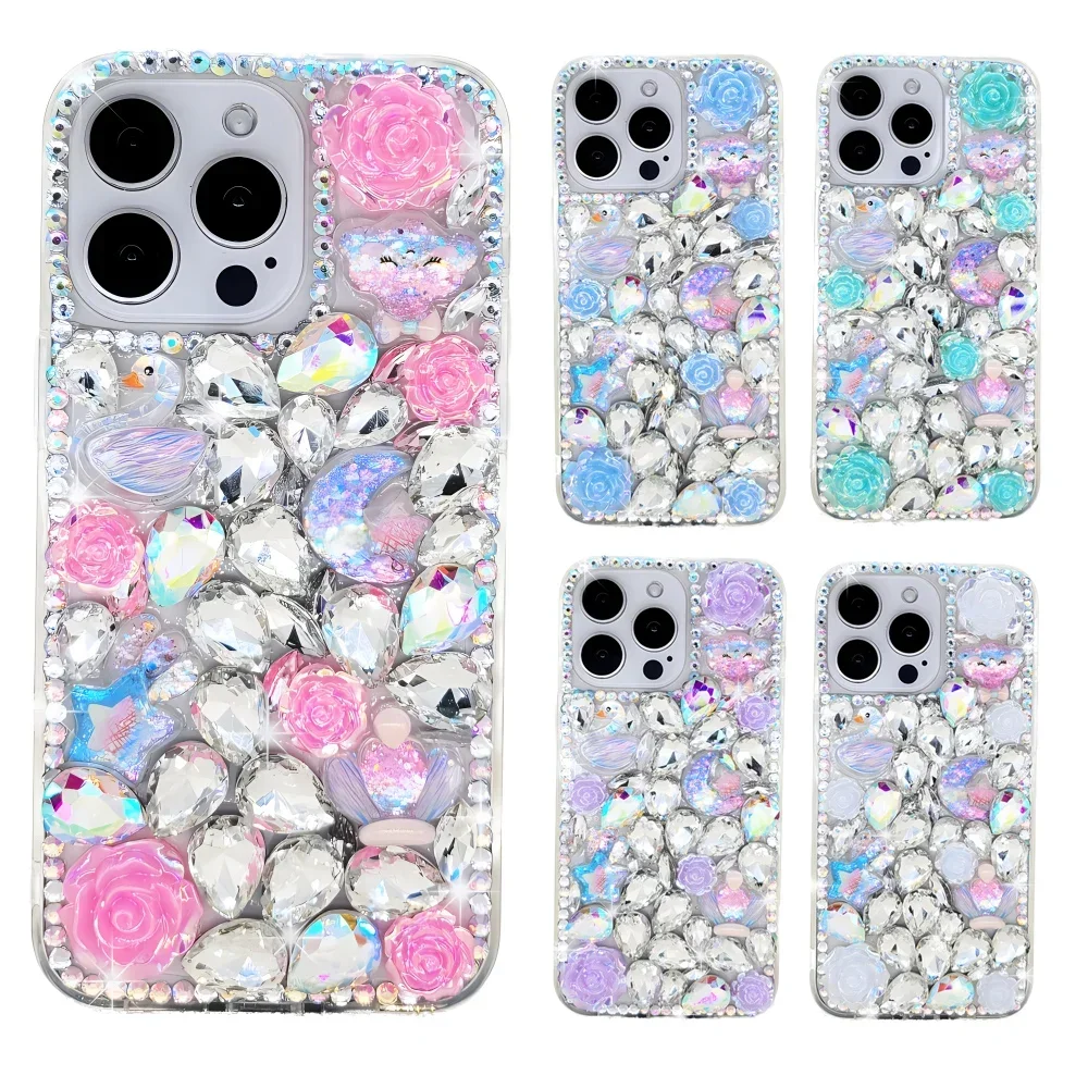 

Rhinestone Cases for Samsung Galaxy S24 S23 S22 S21 S20 S10 S9 Ultra Plus FE Case Diamond Phone Cover for Galaxy S24 Ultra Case