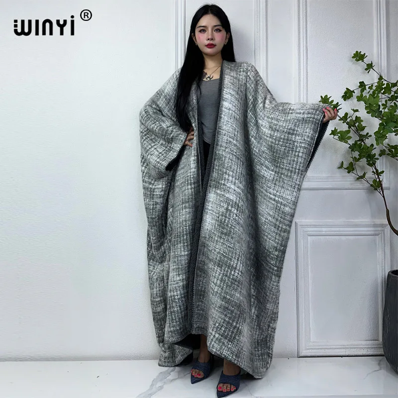 

WINYI Winter cloak High Quality poncho OverCoat Thickened long down coat for women Africa coats куртка женская winter jackets