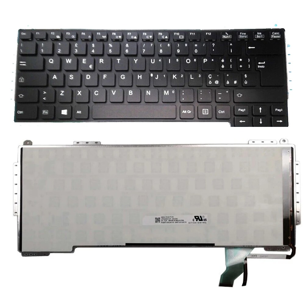 

KBHUB Италия IT Клавиатура для Fujitsu S904 S935 T904 T935 T936 U904 CP 660837 -01 Подсветка