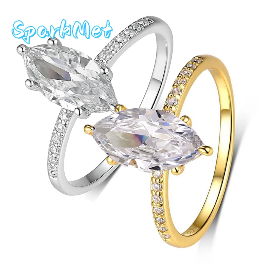 

Блестящее женское кольцо с муассанитом оливкового цвета 2 карата с сертификатом, 100% пройденный тест на бриллиант, серебряное кольцо S925, ювелирные изделия, подарок на годовщину