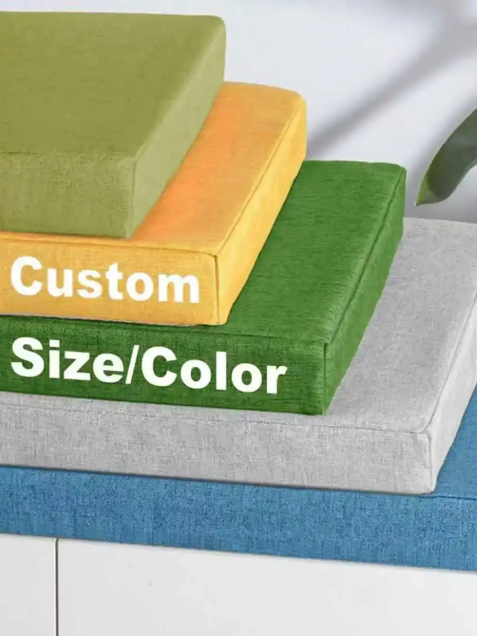 Coussins personnalisés en différentes tailles, couleurs et types, forme, matériau...