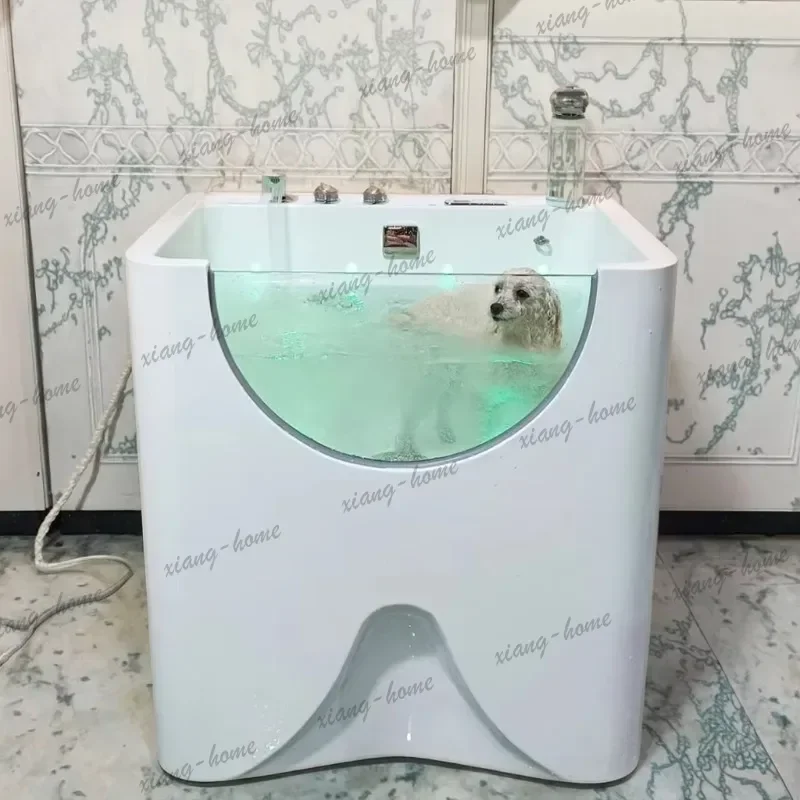 FG 2026 PETSPROOFING  Indoor Independent Constant Temperature Pet Bath Basin Cat And Dog Spa Bathtub Jet Lamp Bead Bathtub