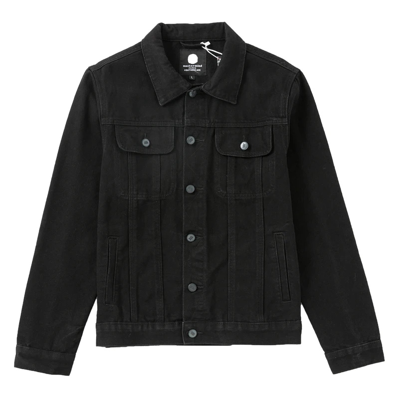 

2025 Spring Autumn Brand Classic Style Black Denim Jacket Trend Young Men's Fashion Casual Plus Size 5XL Slim Jacket