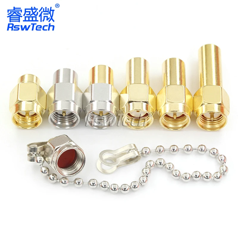 SMA Load 1W 2W Gold Plated 11MM-18MM 0-18GHz Male RF Coaxial Termination Connector