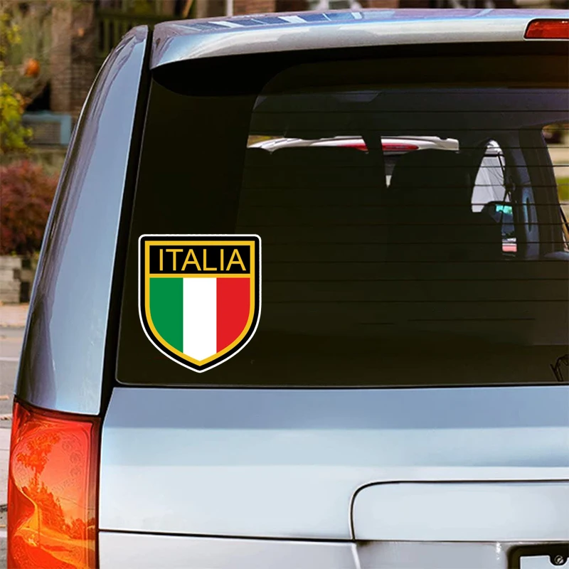 70007# Funny Car Stickers Flag ITALY Sticker Styling Waterproof Sunscreen Decal Vinyl Decal