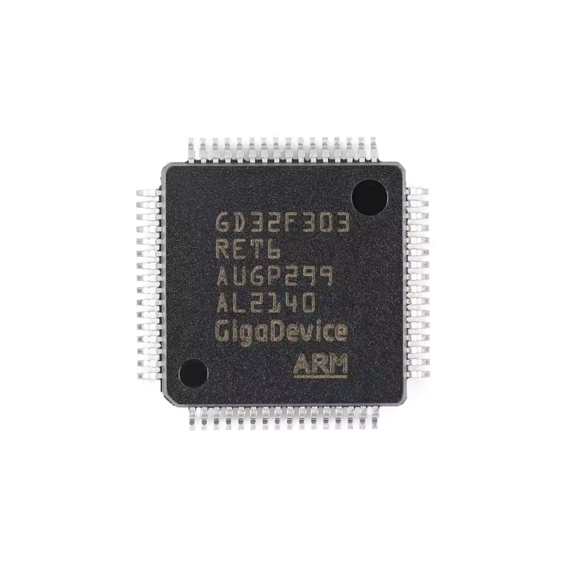 2pcs GD32F303RET6 LQFP-64 ARM Cortex-M4 32-bit Microcontroller Unit (MCU) Chip - Brand New and Genuine