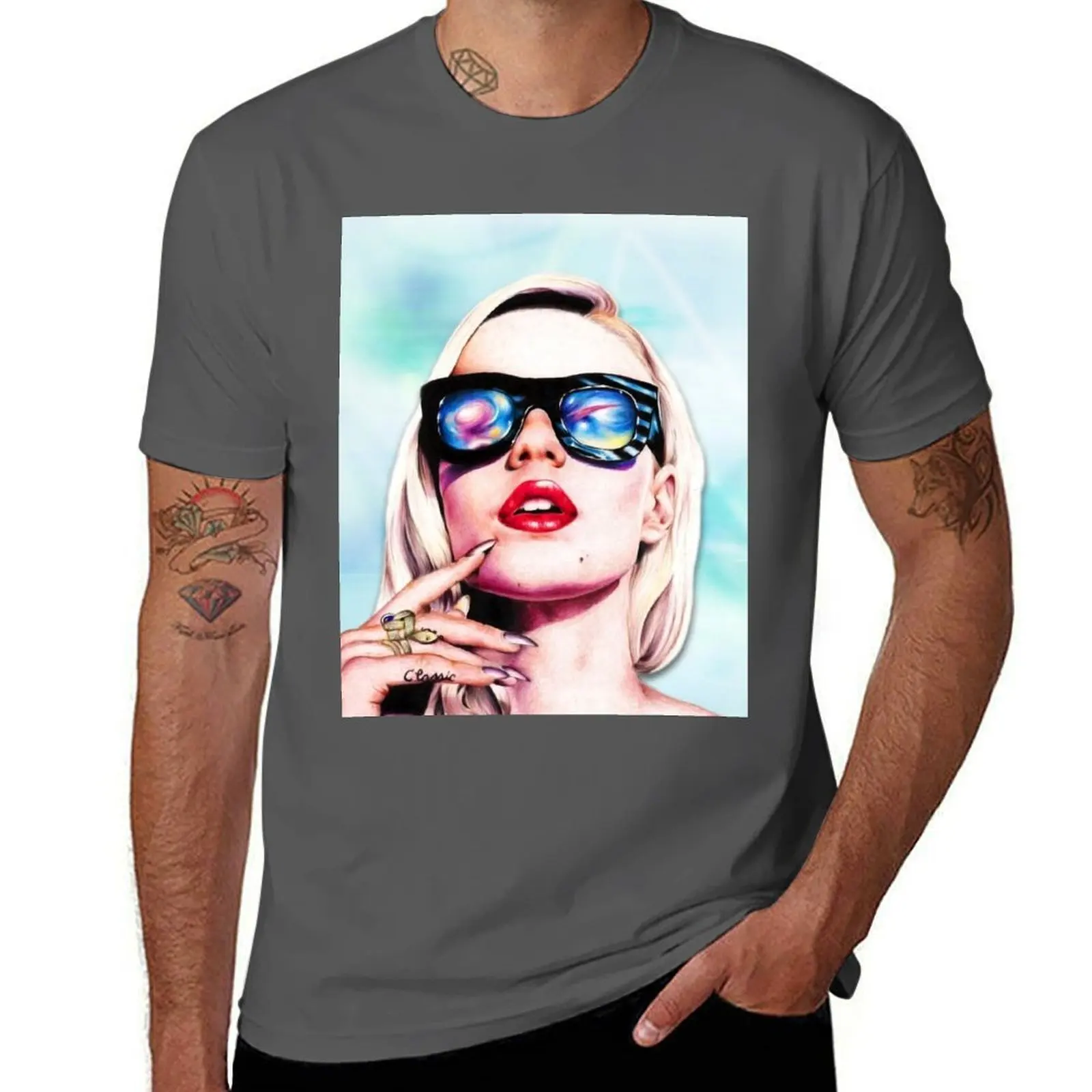 

Iggy Blue Azalea- T-Shirt Big and Tall Solid Color T-Shirt