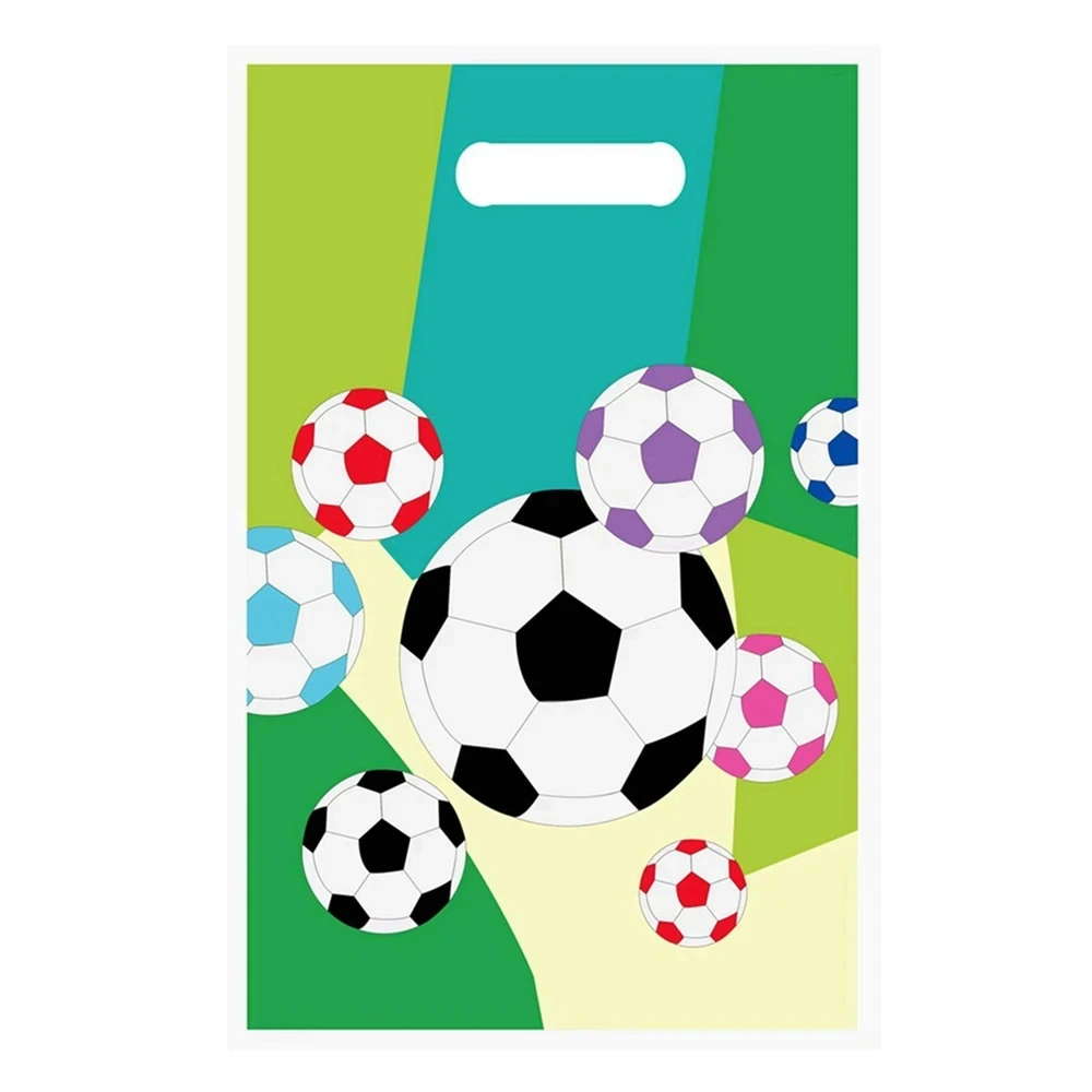 Football Soccer Theme Party Gift Bags Chocolate Cookies Candy Bags Soccer Party Bag Loot Bag for Kids Boys Birthday Party Favors