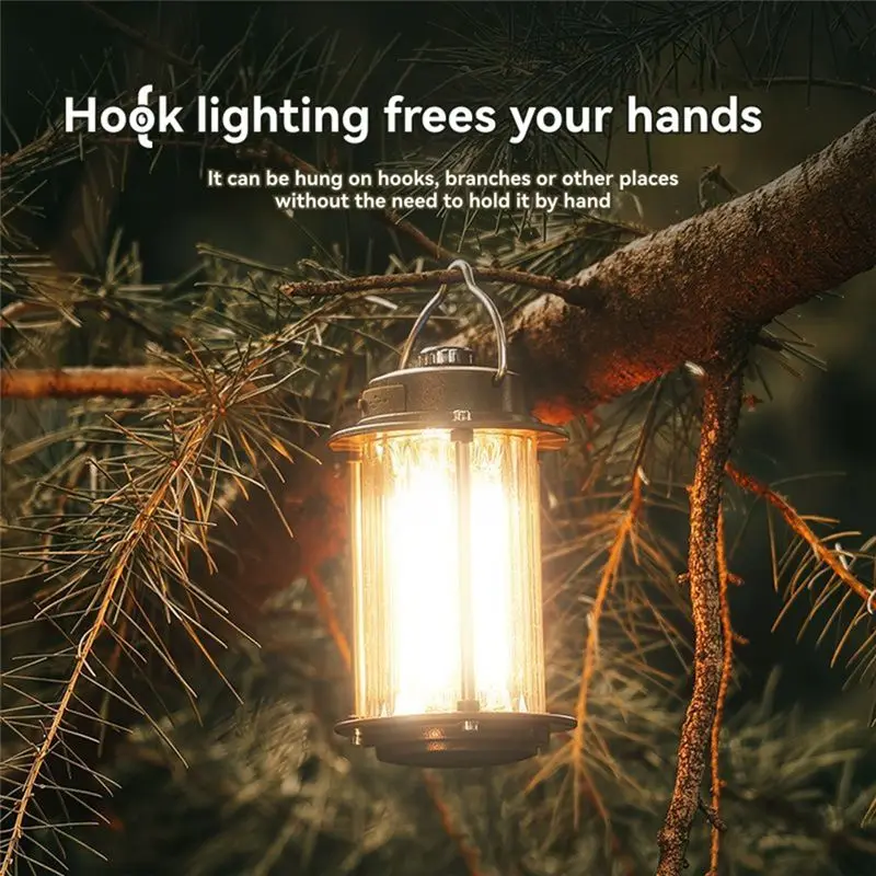 [NEW A09R!】 Lantern USB Rechargeable Flashlight Handheld Portable LED Light 3 Color Light Source Outdoor Waterproof Camping