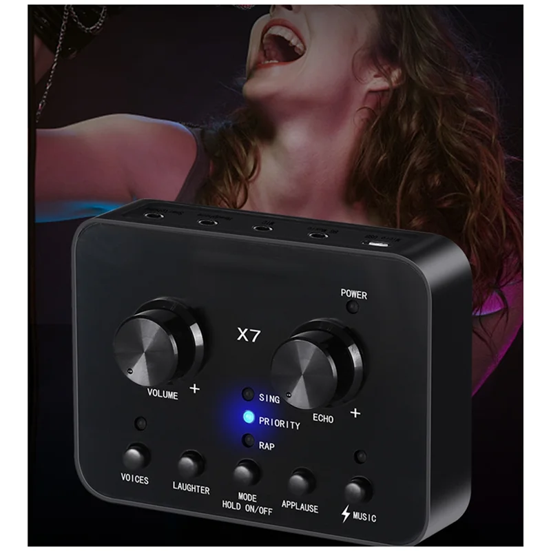 A73E-Smart Voice Changer Live Sound Card With External Electronic Sound Effects For Mobile Phones And Computers