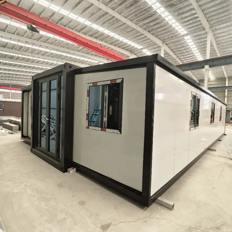 20ft Movable Luxury Prefab Container House 2 Bedroom Foldable Expandable Waterproof Sandwich Panel for Sale