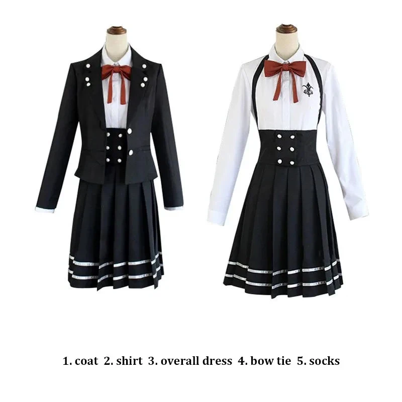 

Danganronpa V3 Shirogane Tsumugi Cosplay Costume Wig Glasses Women JK Uniform Game Anime Halloween Party Suits