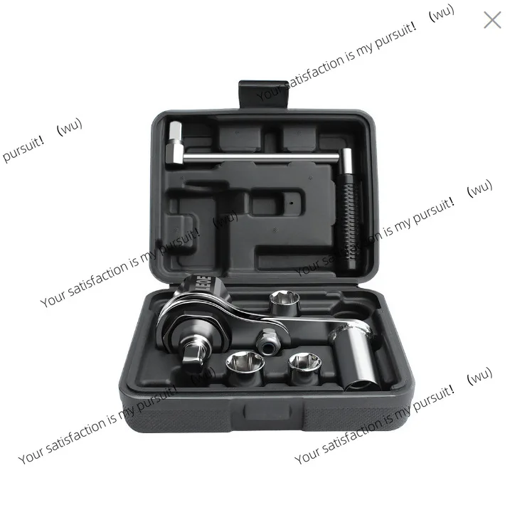 Small car labor-saving wrench set, force-increasing tire unloading nut remover, on-board tool