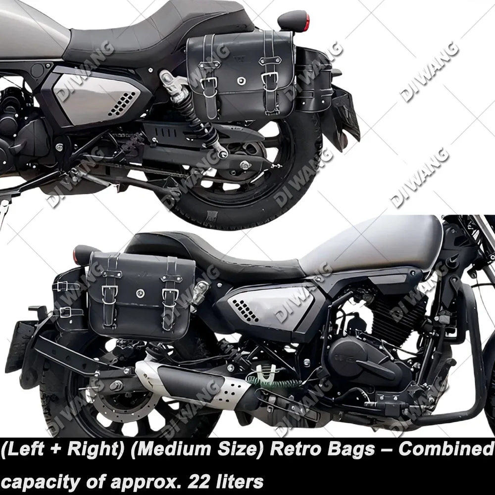 For Keeway K-Light 202 Motorcycle Retro Side Bag Side Pannier Helmet Bag Quick Release Modified Accessories