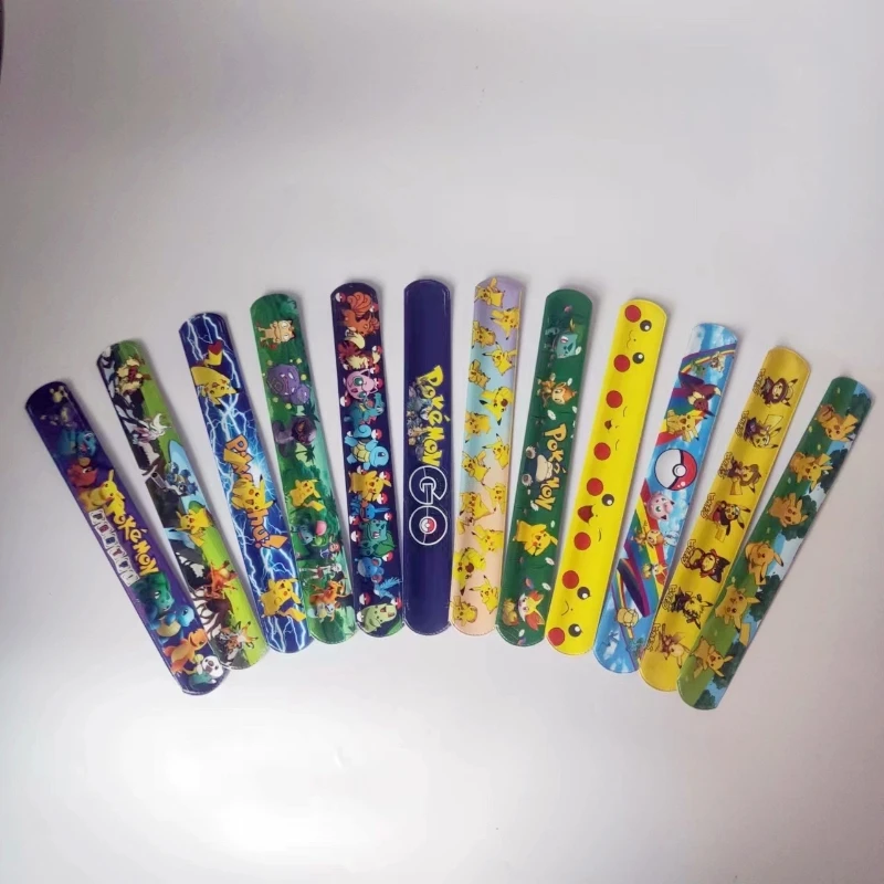 Pokemon Cute Pikachu Bracelet Wristbands A Aariety Of Anime Doll Characters Children Pat Circle Educational Toys Birthday Gift